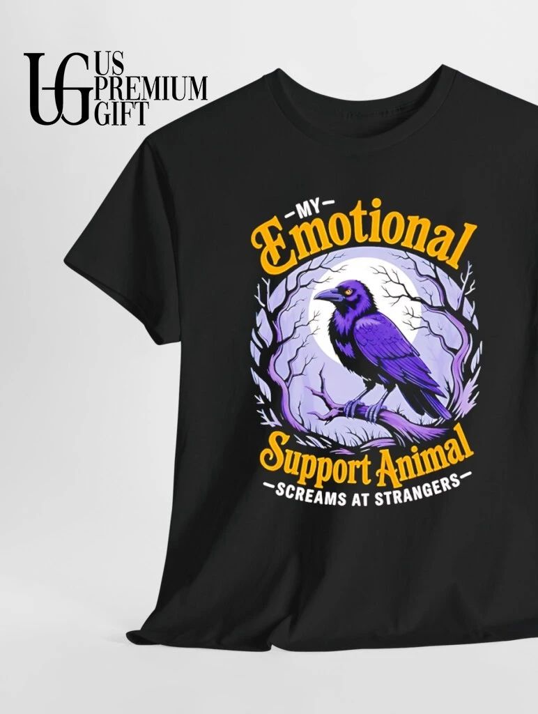 Raven my emotional support animal screams at strangers shirt