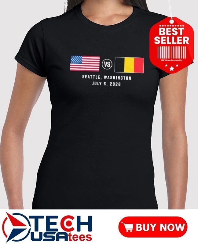USA vs. Belguim Soccer Matchup July 6 2026 Soccer World Cup shirt