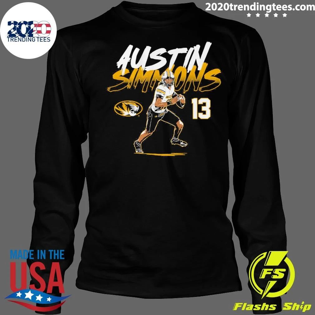 Missouri Football Austin Simmons Name Number Pose Shirt