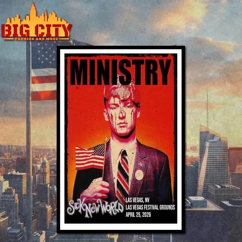 Ministry Las Vegas Festival Grounds Las Vegas NV Apr 25, 2026 Poster Shirt