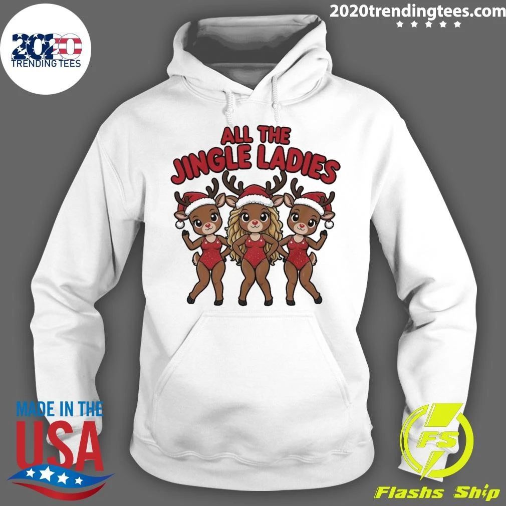 All The Jingle Ladies Christmas Reindeer Deer Shirt