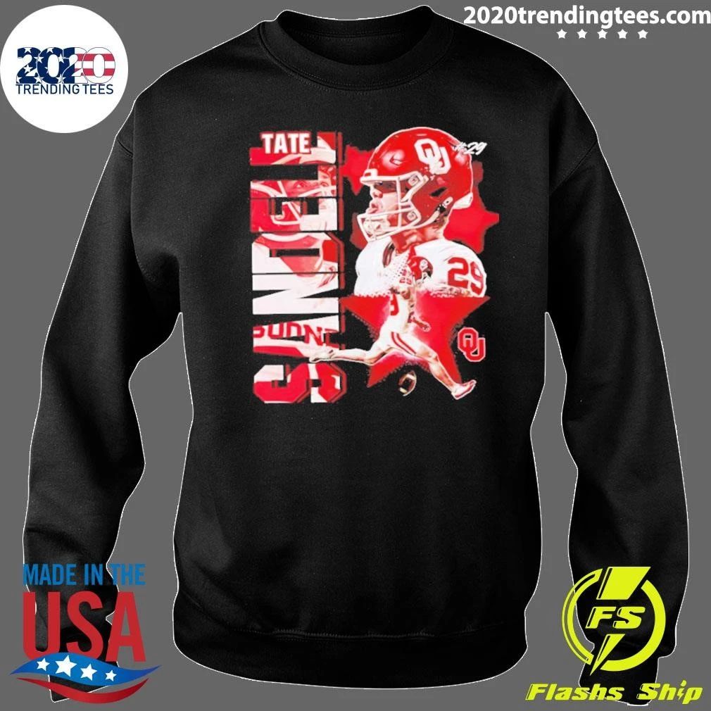Tate Sandell Oklahoma Sooners Ncaa Football Graphic Shirt