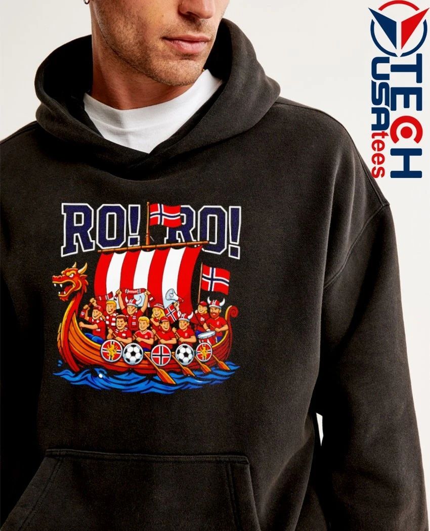 RO RO Norway Viking Ship Soccer shirt