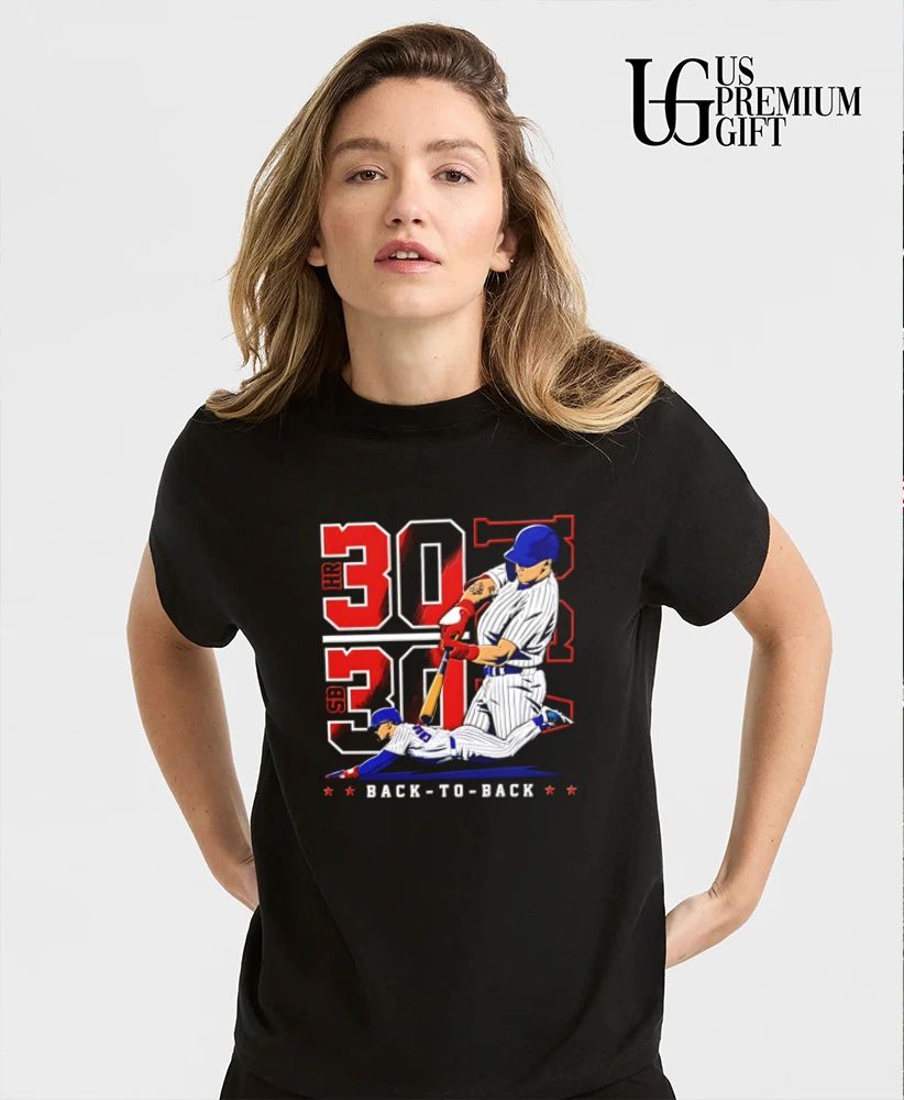 Pete Crow-Armstrong Chicago Cubs Baseball Back-To-Back 30-30 Club shirt