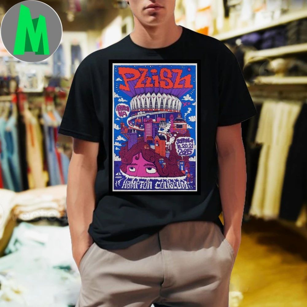 09.19.2025 Phish Hampton, VA Event Poster Shirt