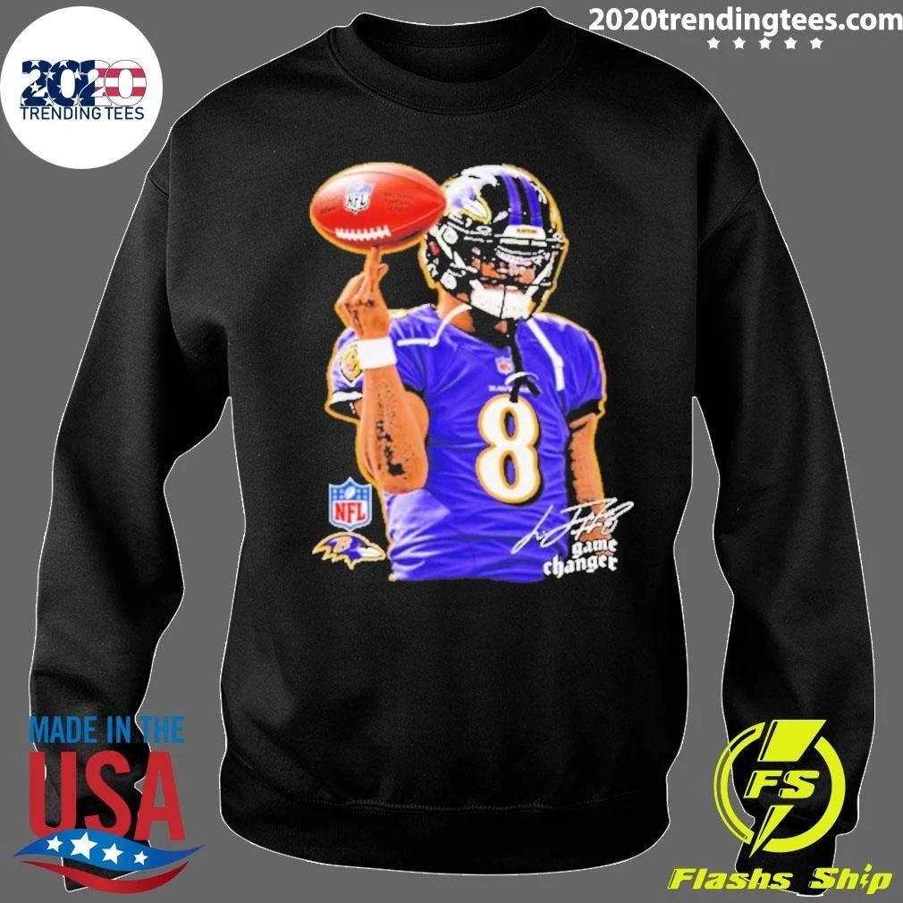 Lamar Jackson Baltimore Ravens Game Changer Football Signature Shirt