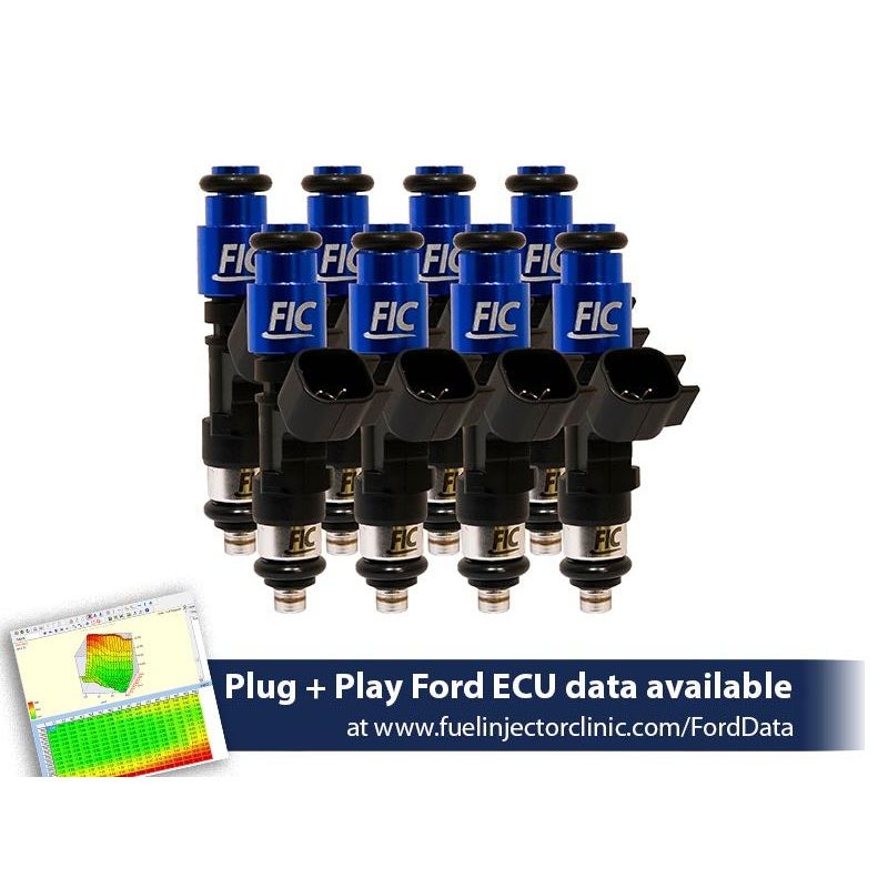 1000cc (95 lbs/hr at 43.5 PSI fuel pressure) FIC Fuel Injector Clinic Injector Set for Ford Raptor (2010-2014) Injector Sets (is408-1000h)