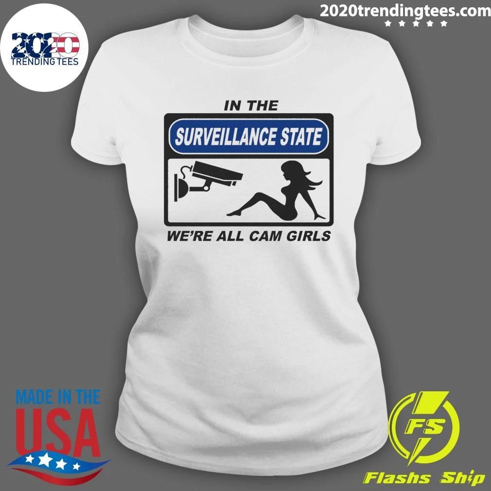In the Surveillance State We’re All Cam Girls Baby Tee Shirt