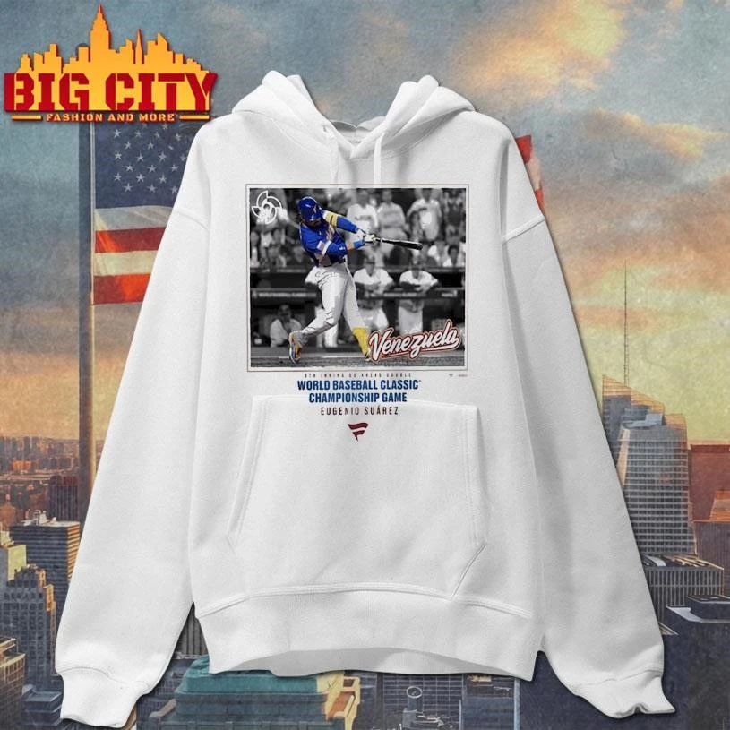 Eugenio Suárez Venezuela Baseball Eugenio Suarez White 2026 World Baseball Classic Go Ahead Picture Shirt