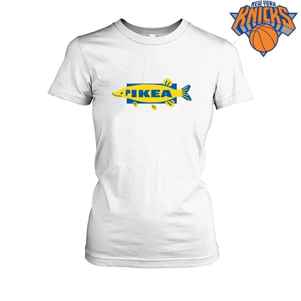 Pikea Funny Fish IKEA Parody Logo Fishing Foodie Meme Shirt
