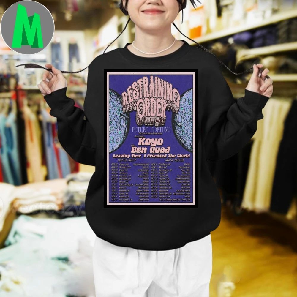 Restraining Order Tour October And November 2025 Poster Shirt