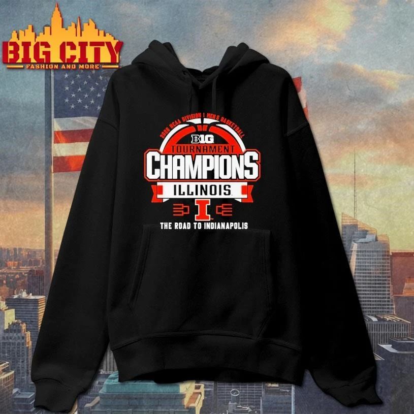 Illinois 2026 NCAA Men’s Champions Tournament Logo College Basketball Shirt