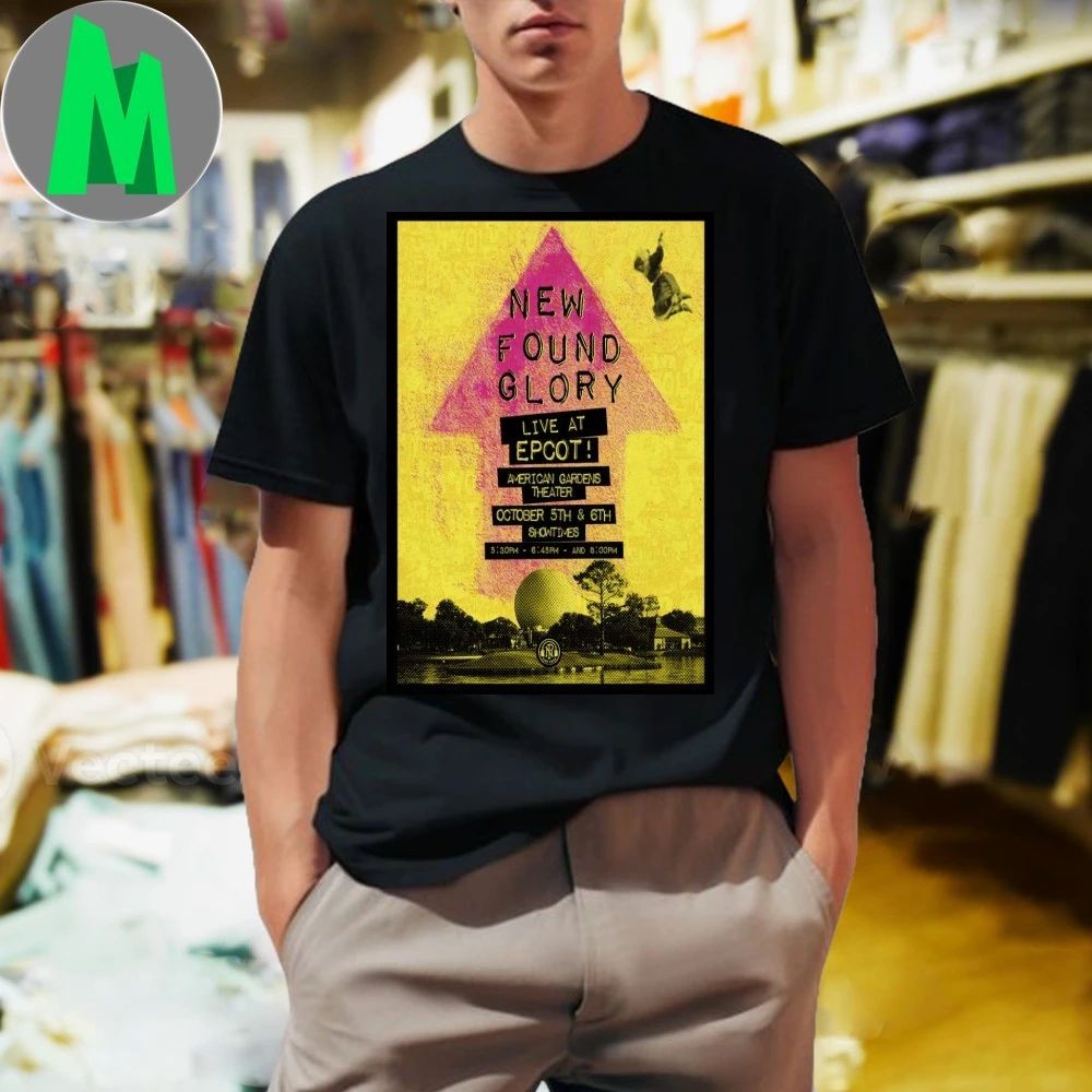 New Found Glory America Gardens Theatre Orlando, FL Oct 5-6 2025 Poster Shirt