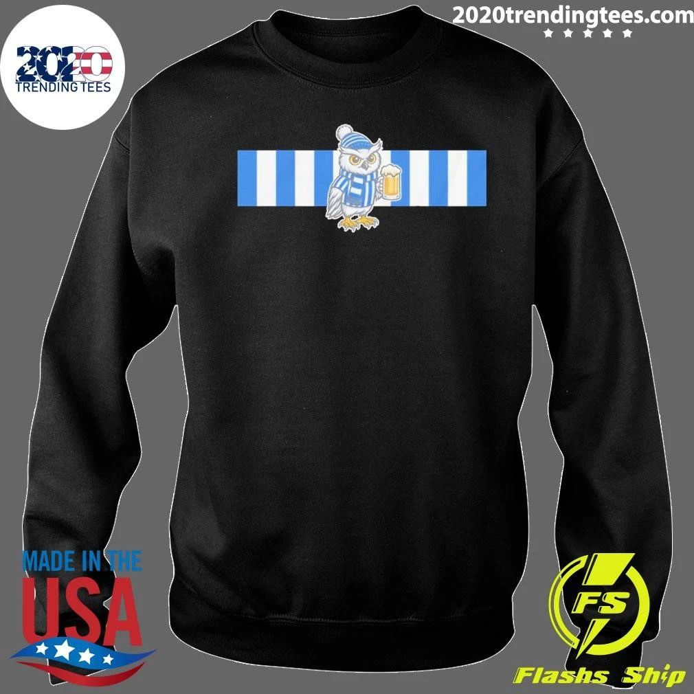 Owl Blue & White Stripes Shirt