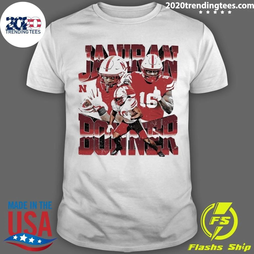 Janiran Bonner Nebraska Cornhuskers NCAA Football Graphic Shirt