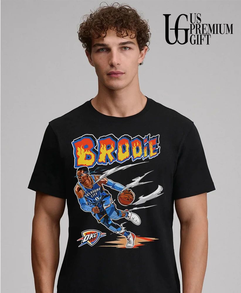 Brodie Russell Westbrook Oklahoma City Thunder NBA T-shirt