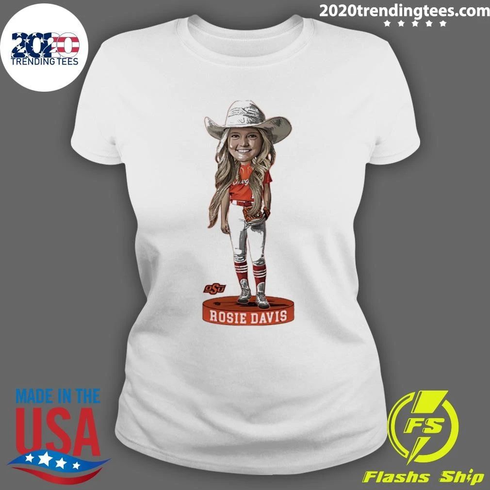 Rosie Davis Oklahoma State Softball Player Caricature Shirt