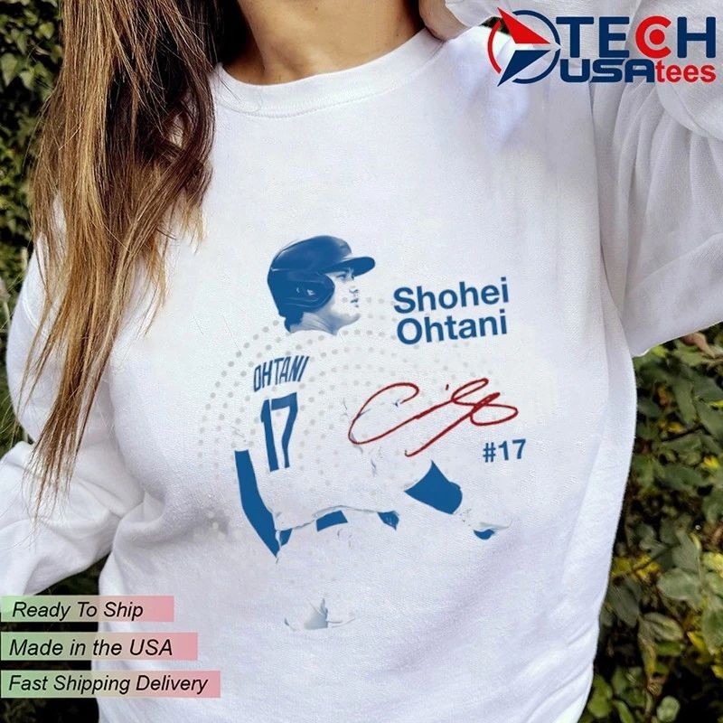 Shohei Ohtani No. 17 Los Angeles Dodgers star player signature shirt