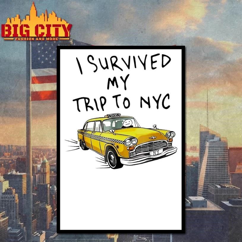 I Survived My Trip To NYC Funny Retro New York Shirt