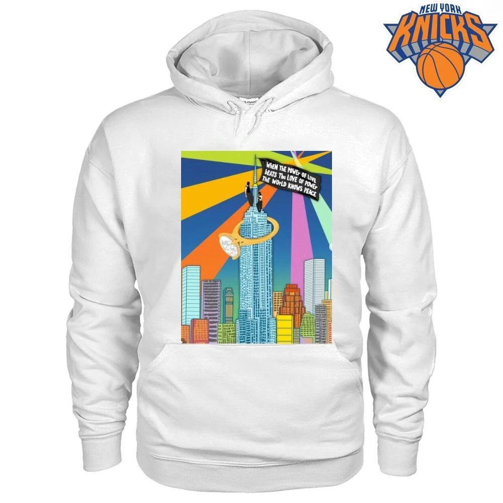When The Power Of Love Beats The Love Of Power Empire State Building New York City Graphic Shirt