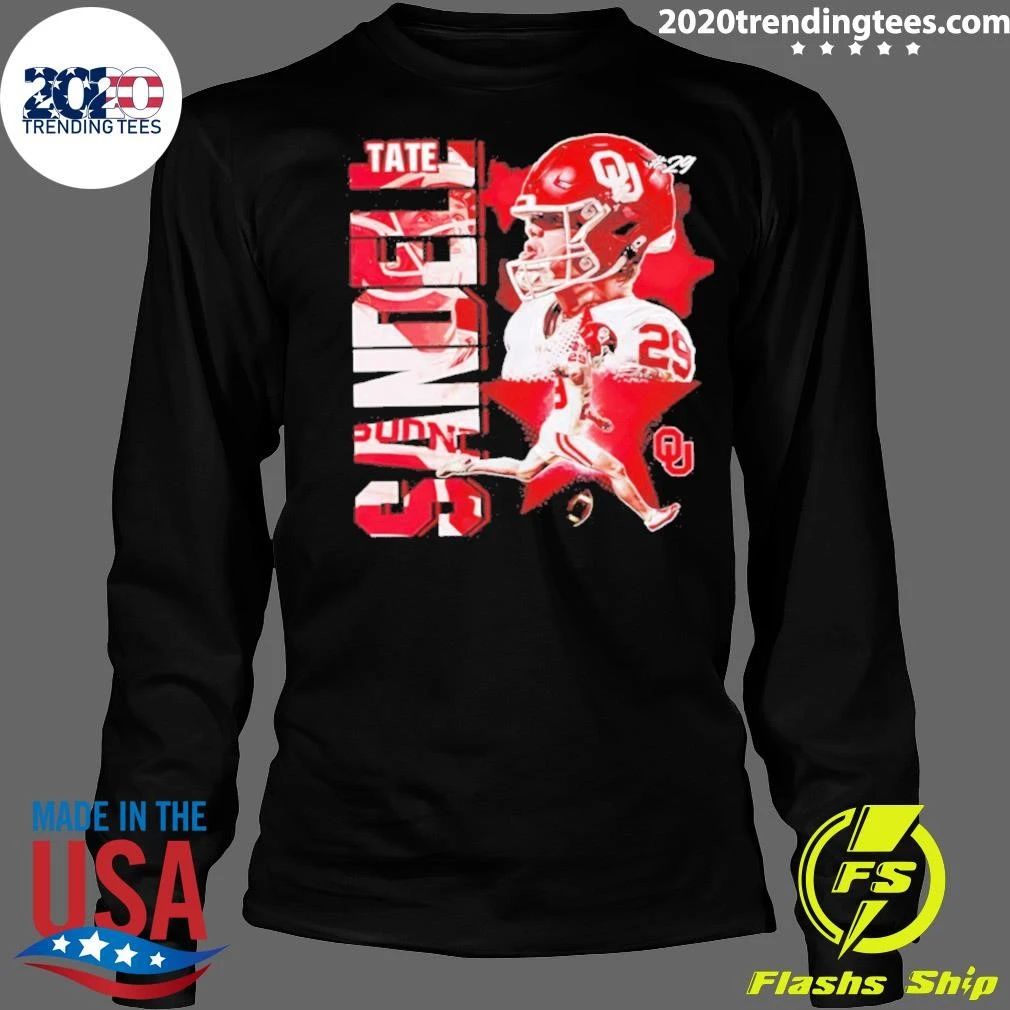 Tate Sandell Oklahoma Sooners Ncaa Football Graphic Shirt