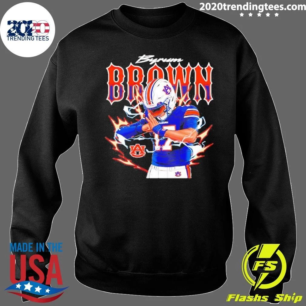 Auburn Tigers Byrum Brown Player Graphic Comic Shirt