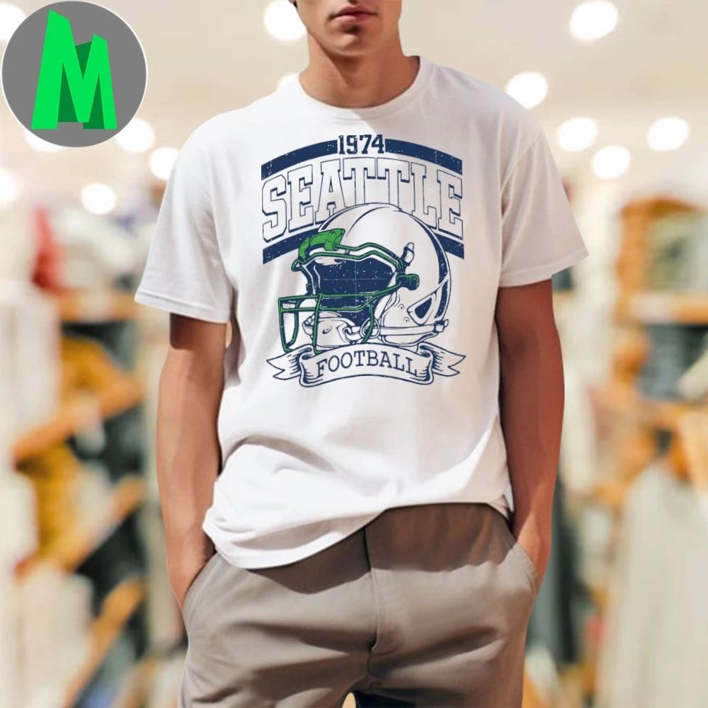 Seattle Team Football Helmet Shirt