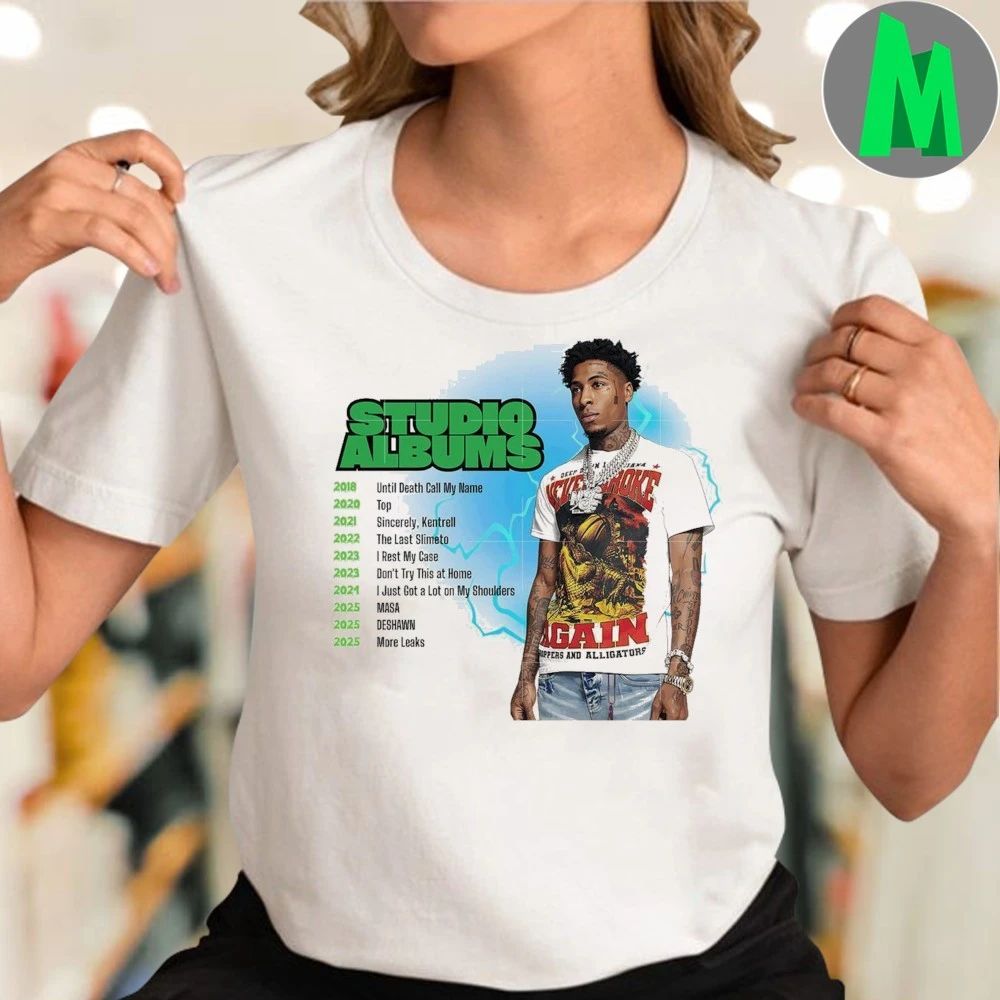 Studio albums NBA YoungBoy 2025 Shirt