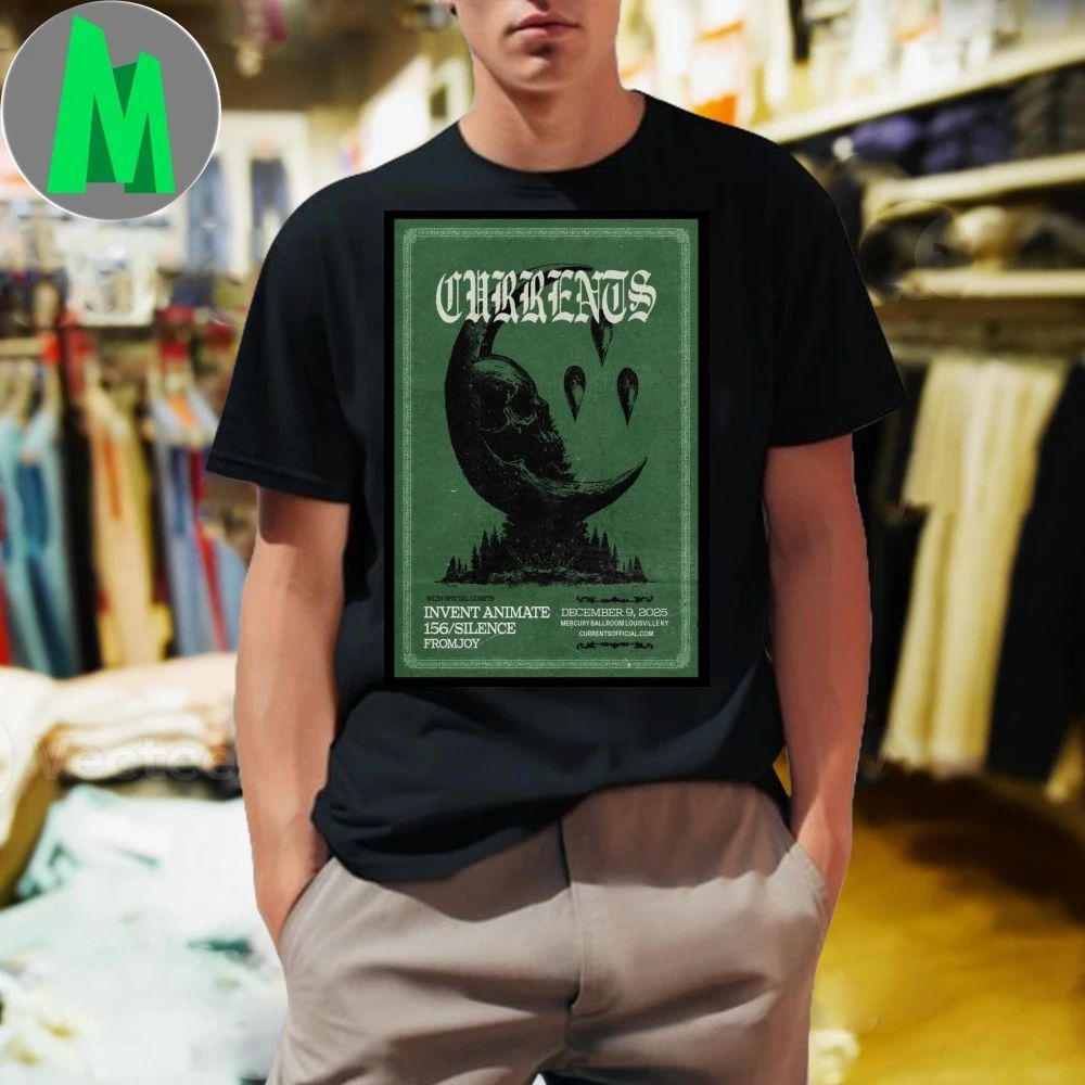 Currents December 9 2025 Mercury Ballroom, Louisville Poster Shirt
