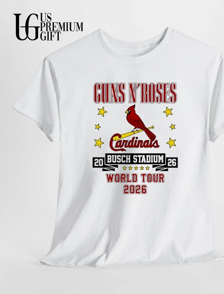 Guns N’Roses St Louis Cardinals 2026 World Tour at Busch Stadium shirt