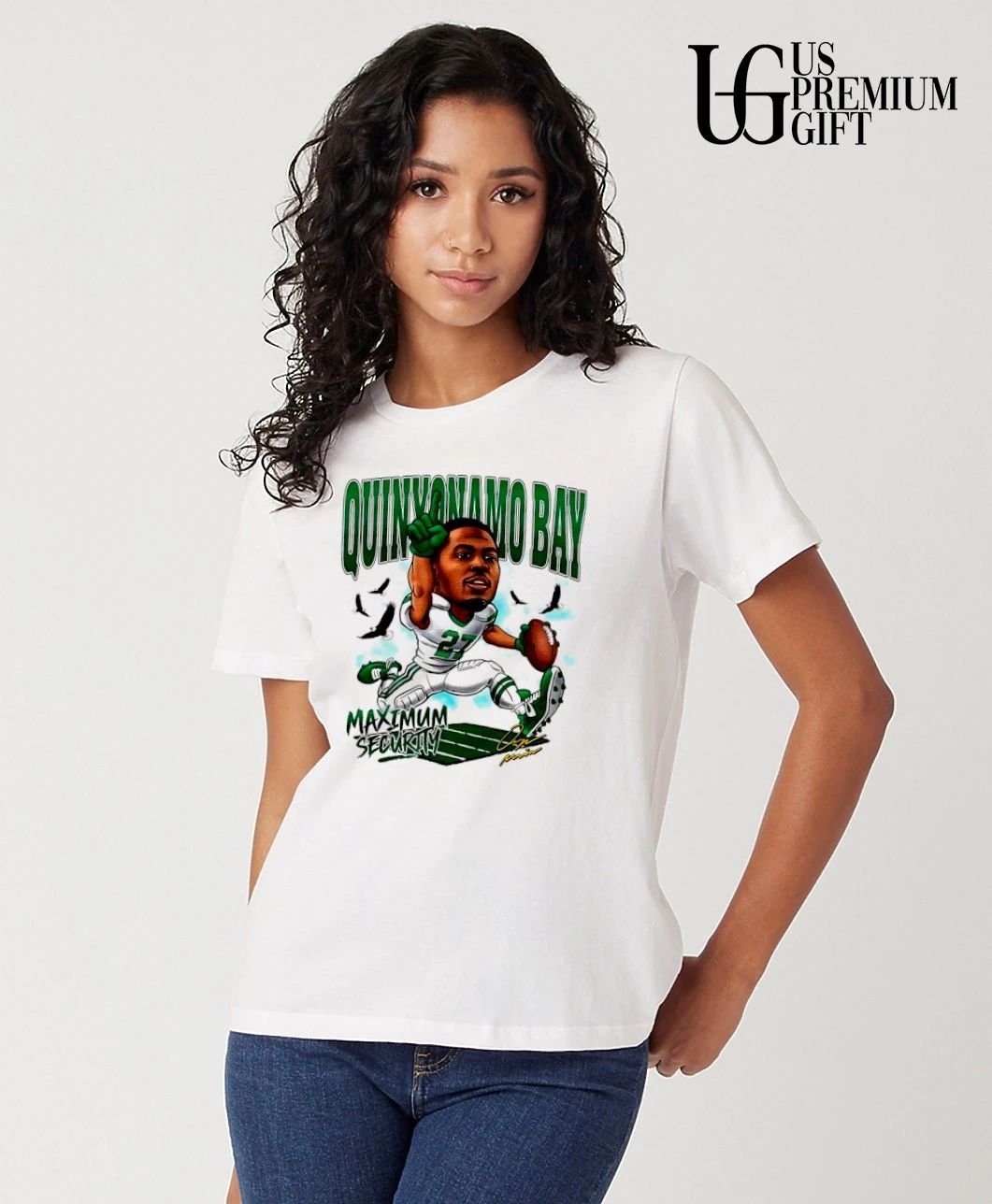 Quinyonamo Bay Maximum Security Football 2026 caricature shirt