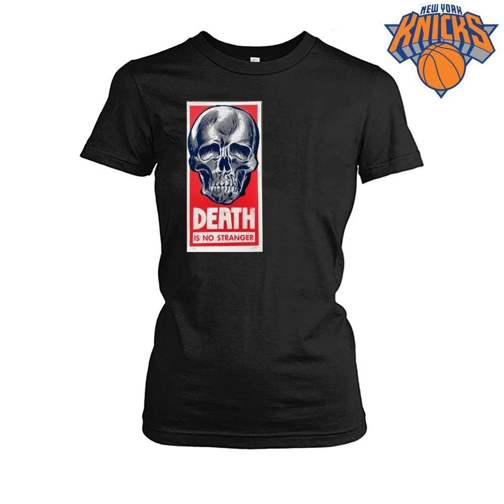 Death Is No Stranger Grunge Skull Art Aesthetic Punk Rock Graphic Streetwear Shirt