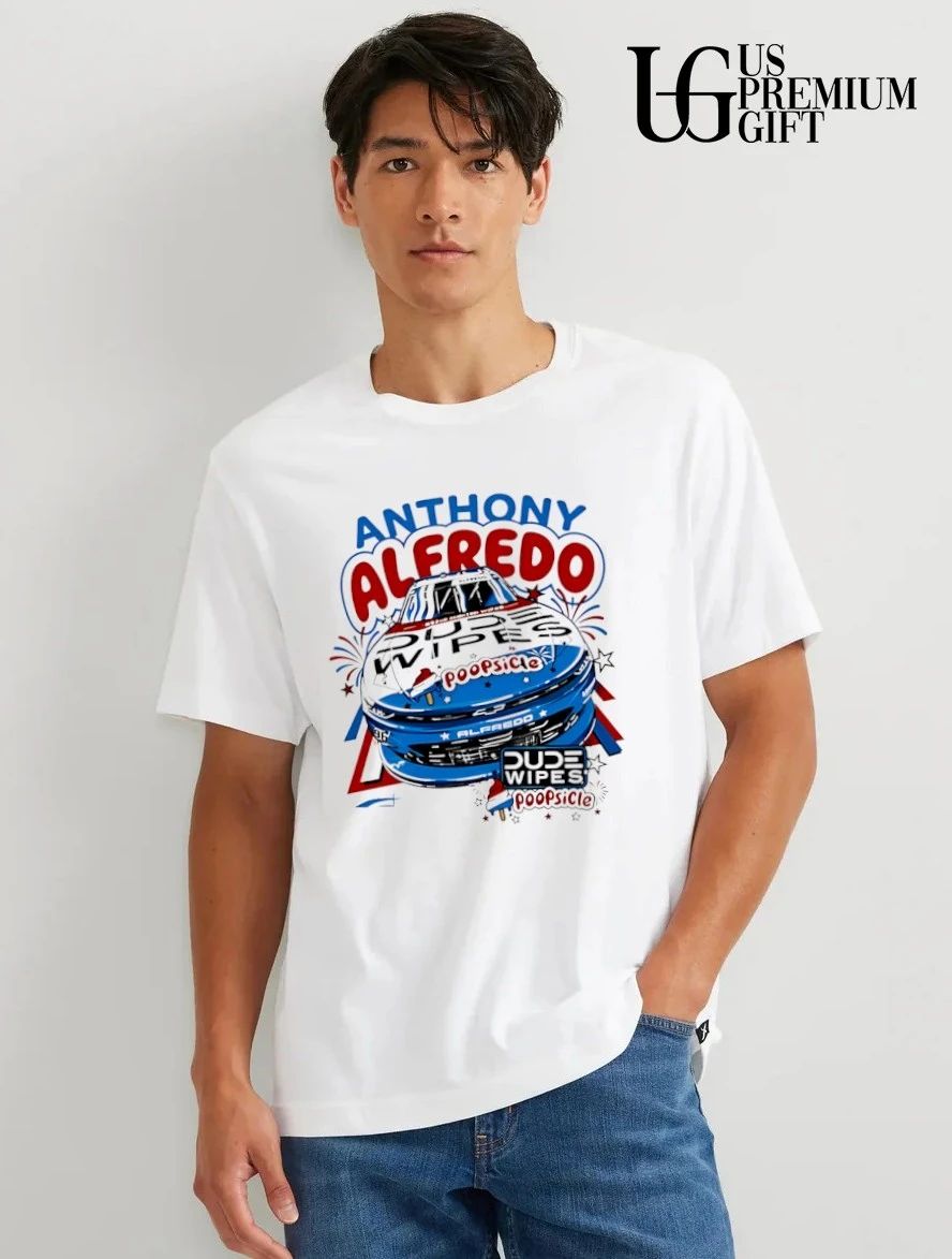 Anthony Alfredo Viking Motorsports Dude Wipes Poopsicle Race Car shirt