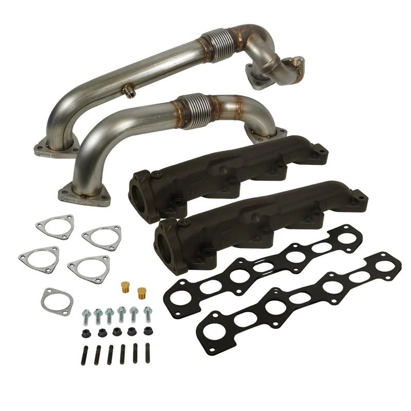 BD Diesel Exhaust Manifold Kit Ford F250 F350 F450 F550 Super Duty 6.4L (08-10) [w/ UP-Pipe Kit] Fully EGR compatible – Meets emission requirements