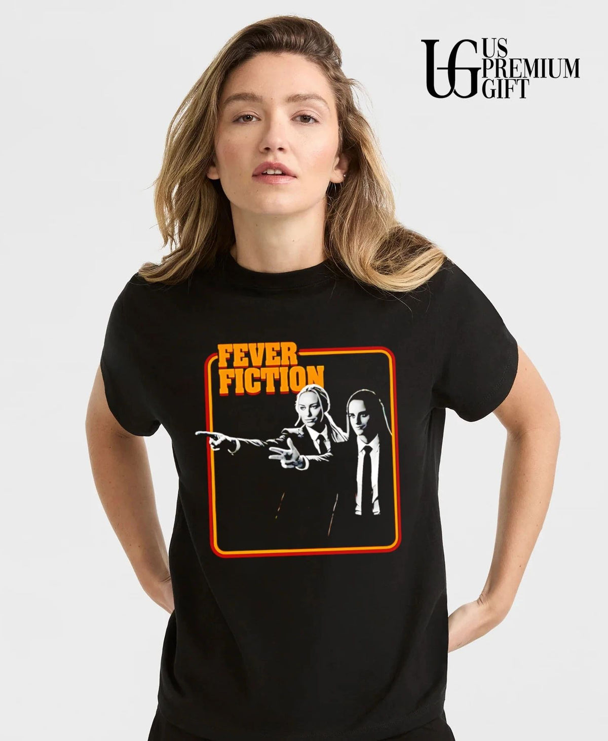 Fever Fiction Sophie Cunningham Caitlin Clark Pulp Fiction shirt
