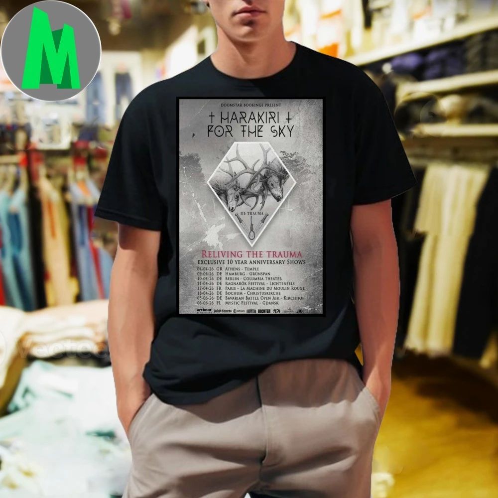 Harakiri For The Sky Exclusive 10th anniversary Shows 2026 Poster Shirt