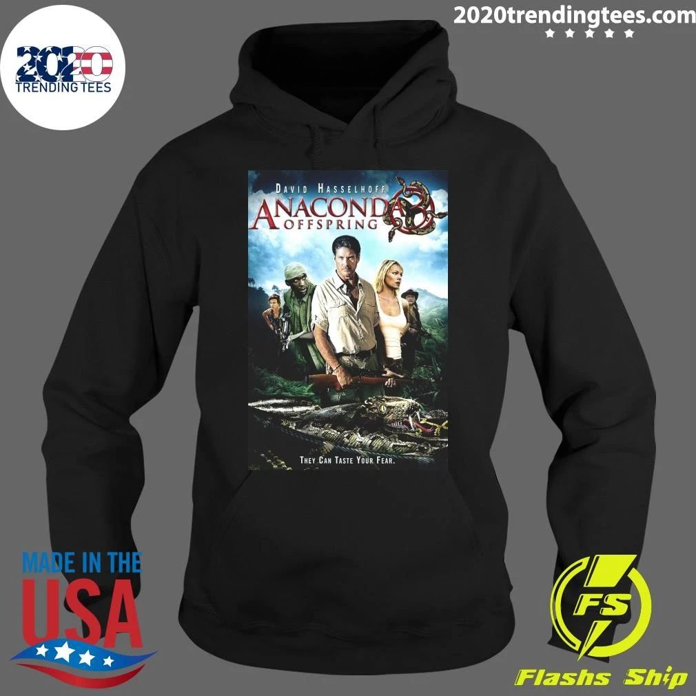 David Hasselhoff Anaconda Offspring They Can Taste Your Fear Shirt