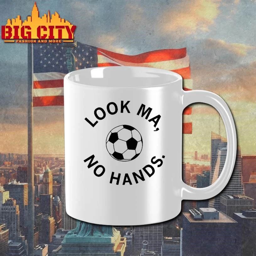 Look ma no hands soccer shirt