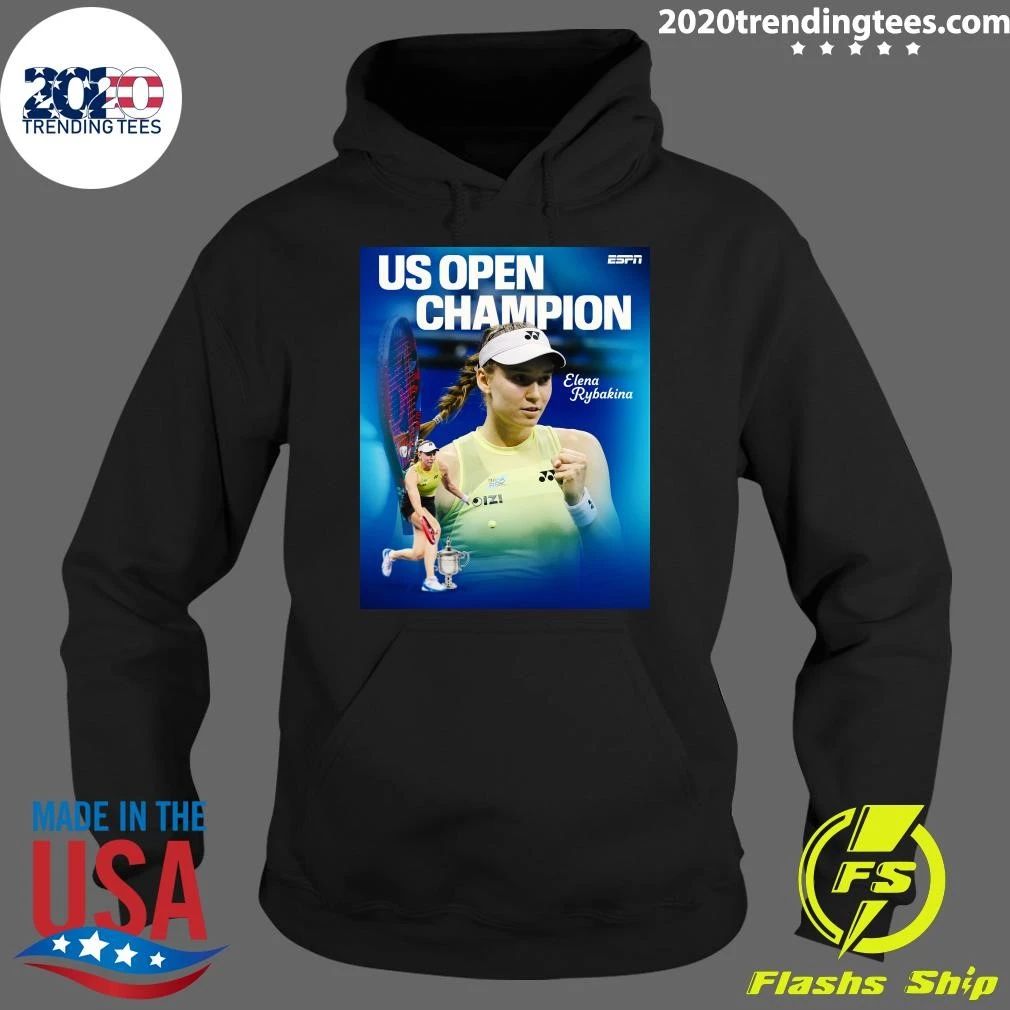 Elena Rybakina Wins Her Third Career Major Title, Her First At The US Open Shirt