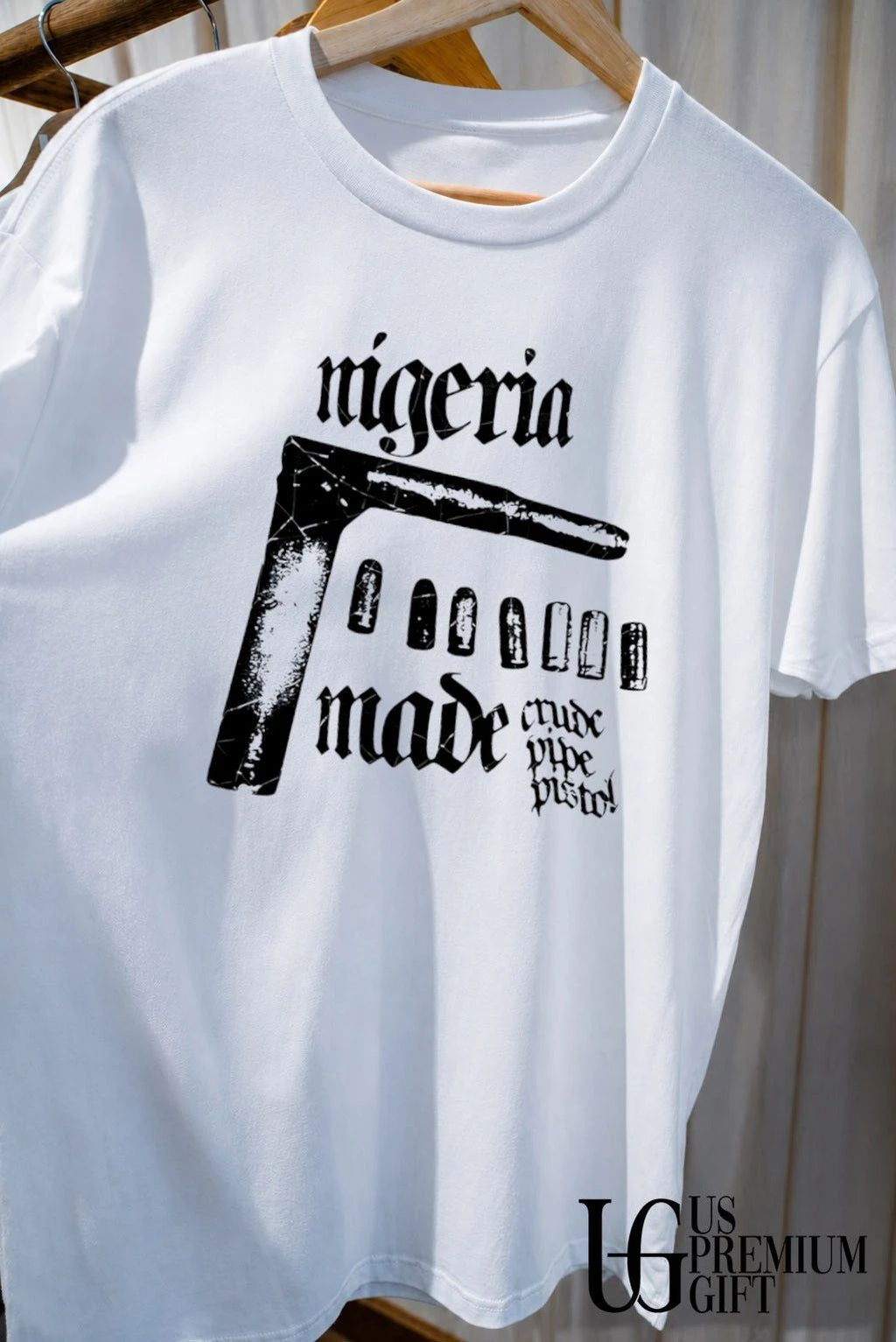 Nigeria Made Crude Pipe Pistol shirt