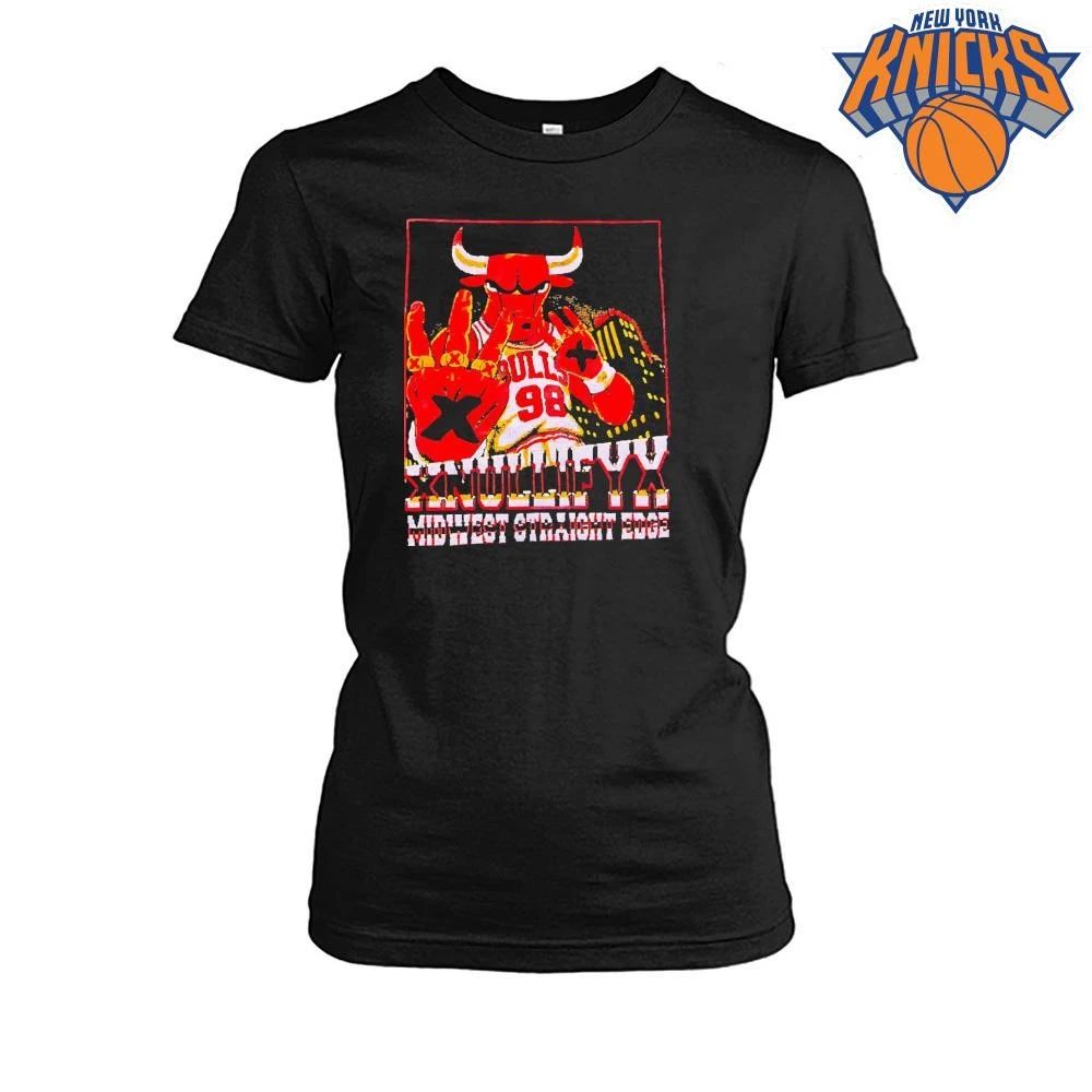 Chicago Bulls Xnullifyx Midwest Straight Edge Vintage 98 Hardcore Punk shirt