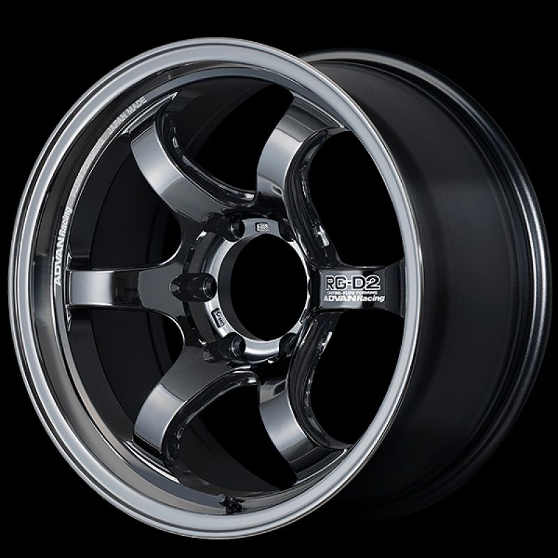 Advan RG-D2 for Truck 18×9.0 / +00 Offset / 6×139.7 / 112mm Bore / Black Chrome