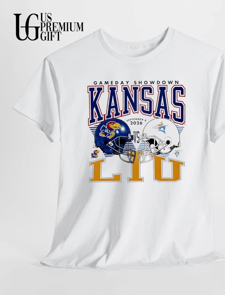 Kansas Jayhawks LIU Sharks September Gameday helmet 2026 shirt