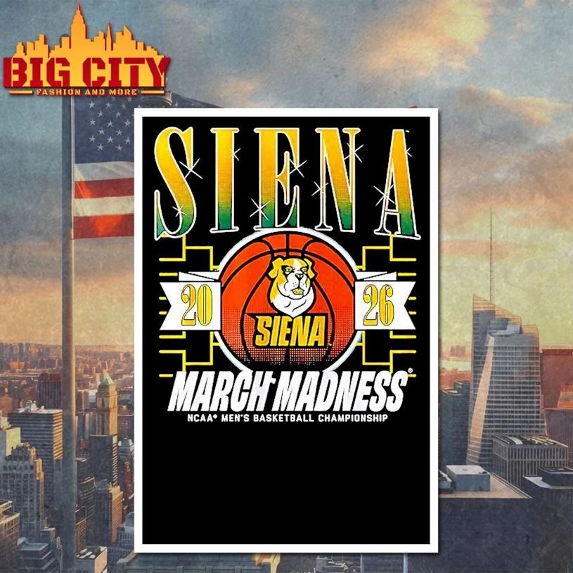 Siena Saints 2026 March Madness NCAA men’s basketball championship T-shirt