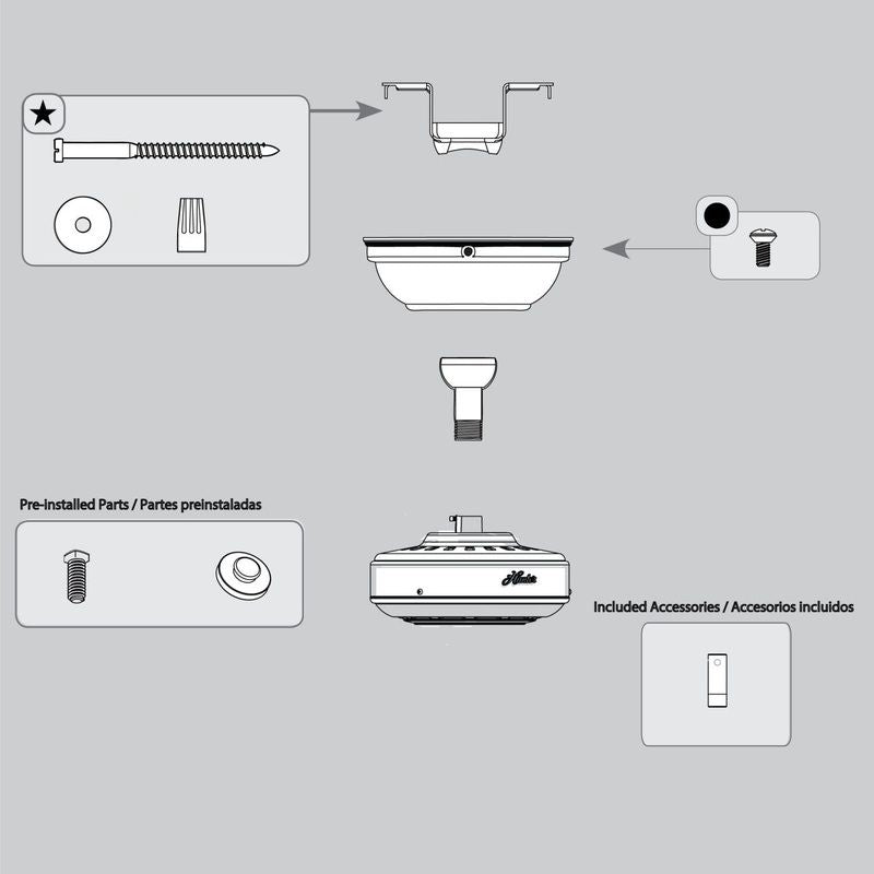 Hanging System Kit-Brushed Nickel – K006501214