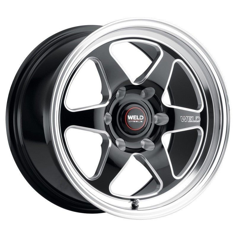 Weld S156 17×9.5 Ventura 6 Drag 6×127 ET35 BS6.625 Gloss BLK MIL DIA 78.1