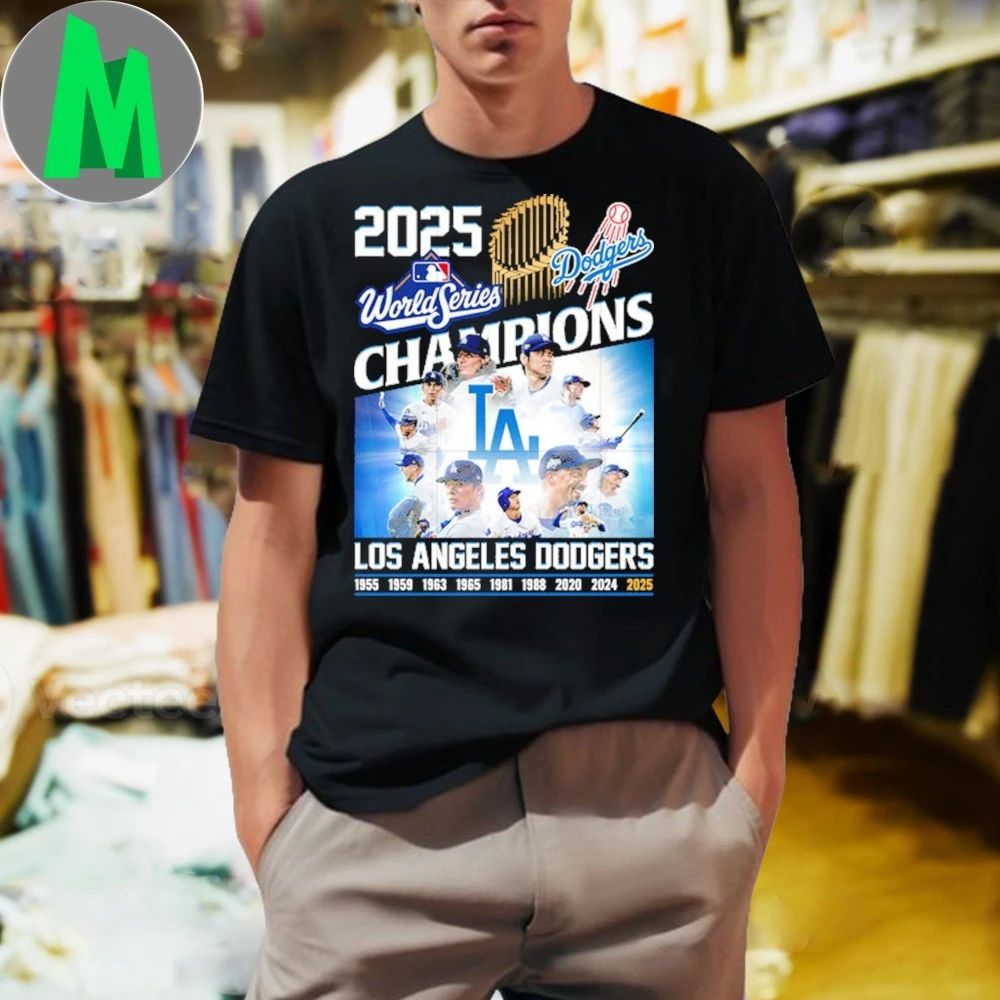 Dodgers champions 2025 world series champions T-Shirt