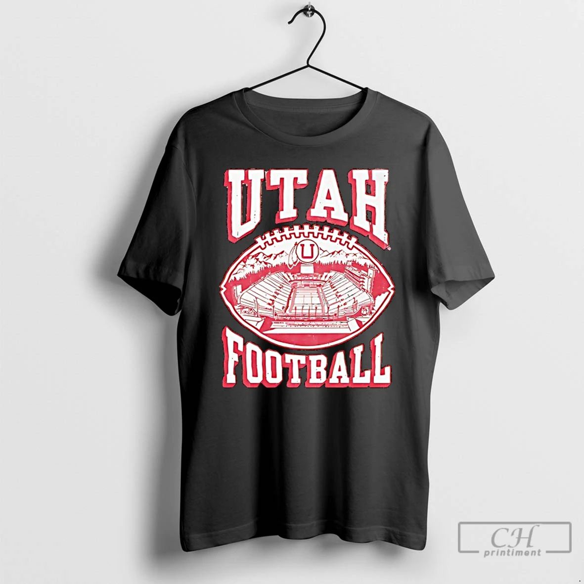 Classic Utah Utes Football Stadium Vintage