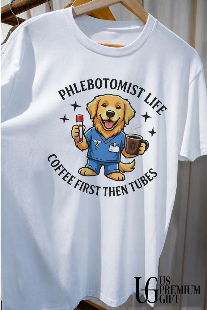 Phlebotomist life coffee first then tubes shirt