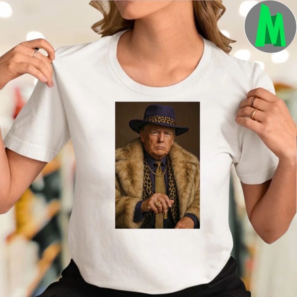 Donald Trump Pimp Portrait Oversized Shirt